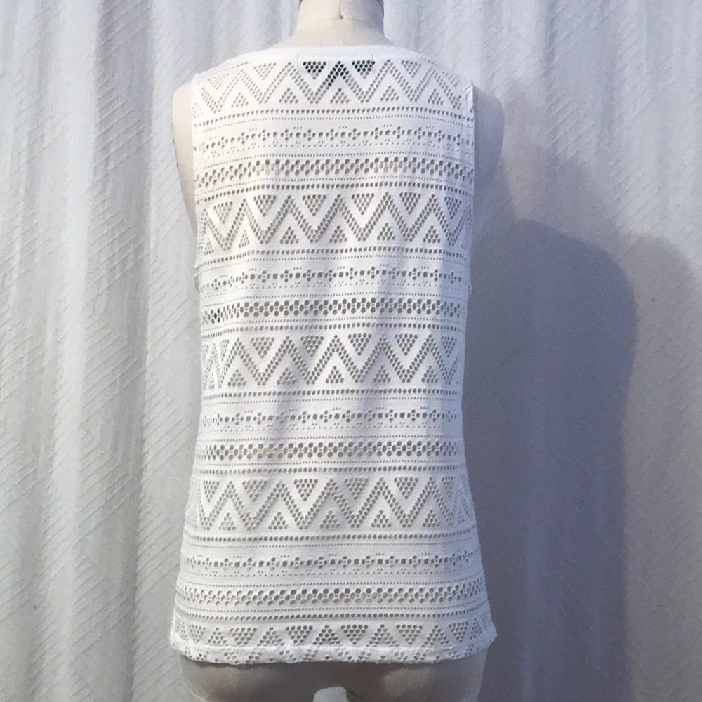 White Aztec Top - Picture 2 of 4